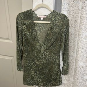 Victoria Secret Long sleeve sheer short chemise / Nightgown